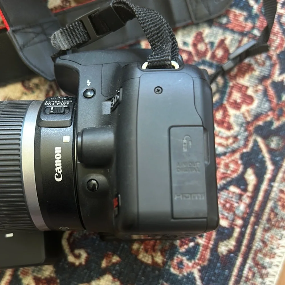 Canon EOS Digital Camera with Black Finish! Zoom lens! W/ charger and camera bag